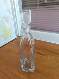 Listing 2 of 3 for Vintage Heavy Glass Decanter