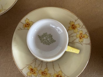 Listing 4 of 6 for Noritake - Yellow Flowers - Vintage Coffee Set