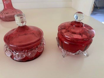 Listing 2 of 5 for CRANBERRY VICTORIAN GLASS COLLECTION