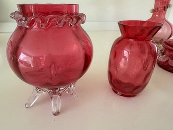 Listing 3 of 5 for CRANBERRY VICTORIAN GLASS COLLECTION