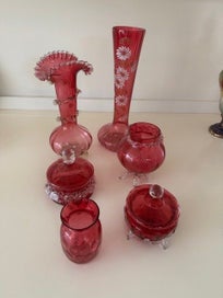 Listing 5 of 5 for CRANBERRY VICTORIAN GLASS COLLECTION