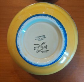 Listing 3 of 3 for Clarice Cliff Bizarre - Large bowl, geometric triangle pattern, c.1930s