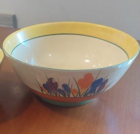 Listing 2 of 3 for Clarice Cliff Bizarre - Bowl, Crocus pattern, c.1930s