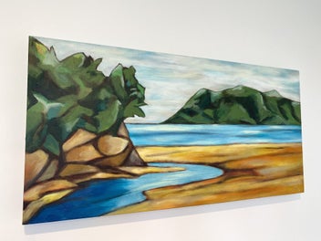 Listing 1 of 5 for Cooks Beach - Coromandel, Original Painting by Megan Collins