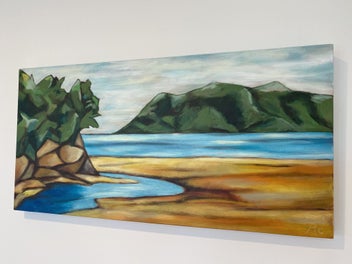 Listing 3 of 5 for Cooks Beach - Coromandel, Original Painting by Megan Collins