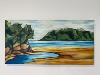 Listing 2 of 5 for Cooks Beach - Coromandel, Original Painting by Megan Collins