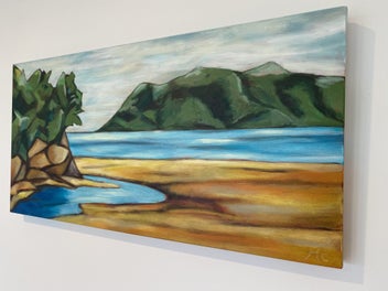 Listing 5 of 5 for Cooks Beach - Coromandel, Original Painting by Megan Collins