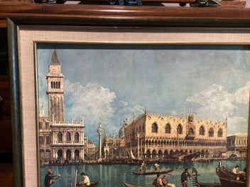 Listing 4 of 7 for Vintage framed print Bacino di San Marco-A Canaletto
