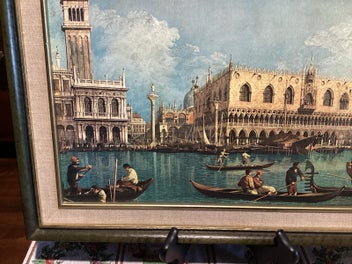 Listing 3 of 7 for Vintage framed print Bacino di San Marco-A Canaletto