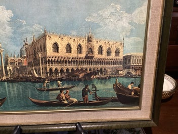 Listing 2 of 7 for Vintage framed print Bacino di San Marco-A Canaletto
