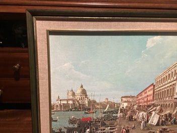 Listing 3 of 8 for Vintage Reproduction print The Molo Venice looking West -Antonio Canaletto