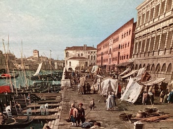 Listing 8 of 8 for Vintage Reproduction print The Molo Venice looking West -Antonio Canaletto