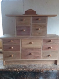 Listing 3 of 3 for SET OF 12 DRAWERS 2 TIER SOLID WOOD CABINET, BRAND NEW, ONE OFF,GREAT FOR SEWERS