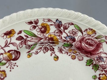 Listing 3 of 7 for Vintage Johnson Brothers Margaret Rose Pattern Plate