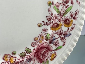 Listing 4 of 7 for Vintage Johnson Brothers Margaret Rose Pattern Plate