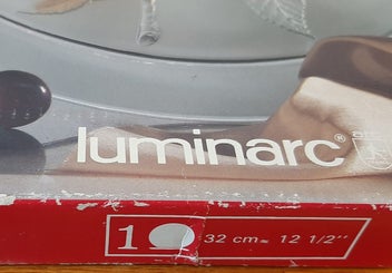 Listing 3 of 4 for Vintage Luminarc Décoré Cherry Glass Platter 32cm - In Box