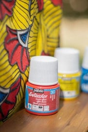 Listing 3 of 4 for Pebeo Setacolor Opaque 45ml Passion Red Shimmer