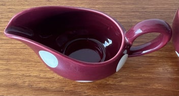 Listing 2 of 3 for Meakin 1950s Polka Dot Jug & Bowl