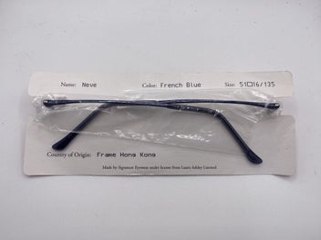 Listing 3 of 10 for Laura Ashley "Neve" VINTAGE glasses / Frames 2000s New Old Stock - French Blue