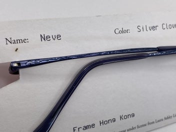 Listing 6 of 10 for Laura Ashley "Neve" VINTAGE glasses / Frames 2000s New Old Stock - French Blue