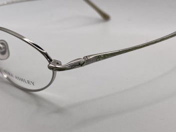 Listing 2 of 6 for Vintage Laura Ashley "Neve" Glasses Frames | Y2K Silver Clover NEW OLD STOCK