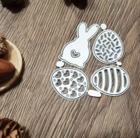 Listing 2 of 3 for - Generic Metal Cutting Dies - Bunny and Three Eggs