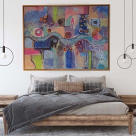 Listing 4 of 6 for ORIGINAL ACRYLIC MIXED MEDIA ABSTRACT PAINTING - Sleep My Love