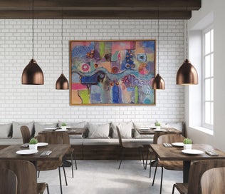 Listing 5 of 6 for ORIGINAL ACRYLIC MIXED MEDIA ABSTRACT PAINTING - Sleep My Love