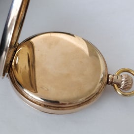 Listing 3 of 19 for 9ct hallmarked JW Benson London Swiss made pocket watch, 94g