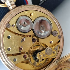 Listing 10 of 19 for 9ct hallmarked JW Benson London Swiss made pocket watch, 94g