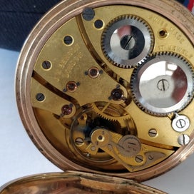 Listing 11 of 19 for 9ct hallmarked JW Benson London Swiss made pocket watch, 94g