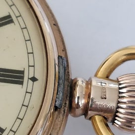 Listing 14 of 19 for 9ct hallmarked JW Benson London Swiss made pocket watch, 94g