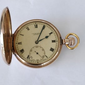 Listing 17 of 19 for 9ct hallmarked JW Benson London Swiss made pocket watch, 94g