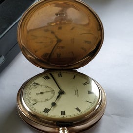 Listing 19 of 19 for 9ct hallmarked JW Benson London Swiss made pocket watch, 94g