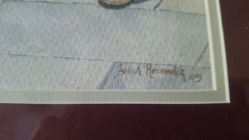 Listing 11 of 12 for <<< ORIGINAL SIGNED " LUIS A RESENDIZ " PAINTING >>>