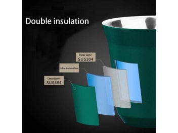 Listing 6 of 9 for Stainless Steel Double Wall Insulated Espresso Mug For Home And Outdoor