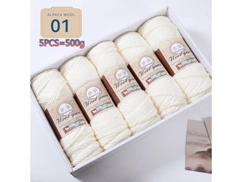 Listing 1 of 10 for 500g Alpaca Wool Yarn For Crochet Knitting With Hook