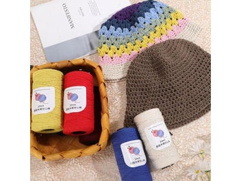 Listing 5 of 10 for 150 Meters 2mm Round Cotton Yarn For Knitting Macrame Crafts