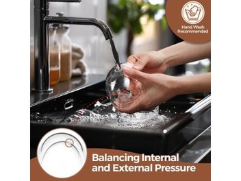 Listing 6 of 10 for Double-Wall Insulated Clear Glass Cups For Tea Coffee Latte Etc