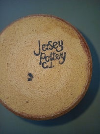 Listing 3 of 3 for Jersey Pottery Vintage Studio Vase-Candle Holder/Incense Burner)-(Circa 60/70’s)