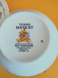 Listing 2 of 2 for Vintage Roy Kirkham " Teddies Bouquet" Large Cup and Saucer, Bone China, Large T