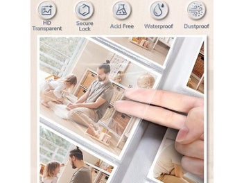 Listing 7 of 10 for 4x6 Linen Photo Album 300 Pockets For Wedding Family Photos