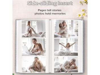 Listing 6 of 10 for 4x6 Linen Photo Album 300 Pockets For Wedding Family Photos