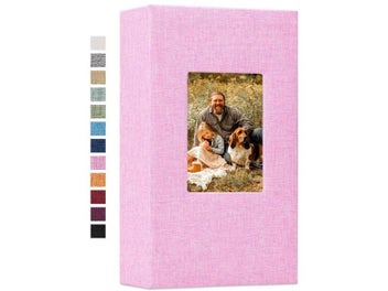Listing 1 of 10 for 4x6 Linen Photo Album 300 Pockets For Wedding Family Photos