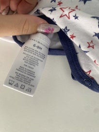 Listing 8 of 9 for x2 6-9m Tommy Hilfiger onesies
