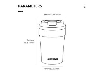 Listing 8 of 10 for 360ML Stainless Steel Double Wall Thermal Coffee Tumbler For Travel