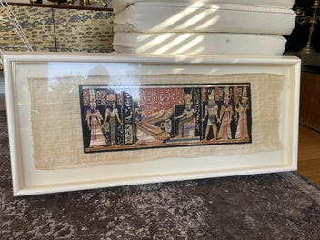 Listing 2 of 8 for Authentic Egyptian Papyrus- framed