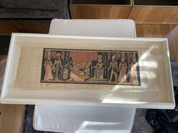 Listing 4 of 8 for Authentic Egyptian Papyrus- framed