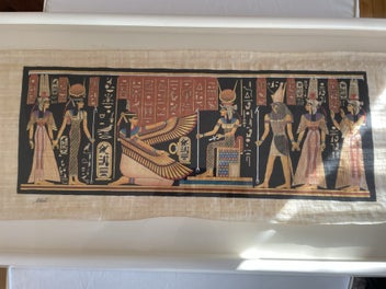 Listing 5 of 8 for Authentic Egyptian Papyrus- framed