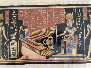 Listing 7 of 8 for Authentic Egyptian Papyrus- framed